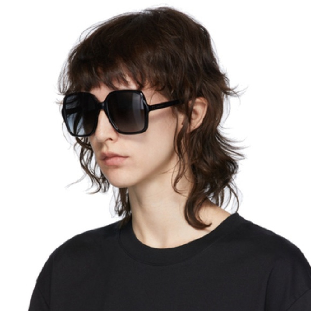 GIVENCHY BLACK/BLUE GRADIENT OVERSIZED SUNGLASSES GV 7123/G/S